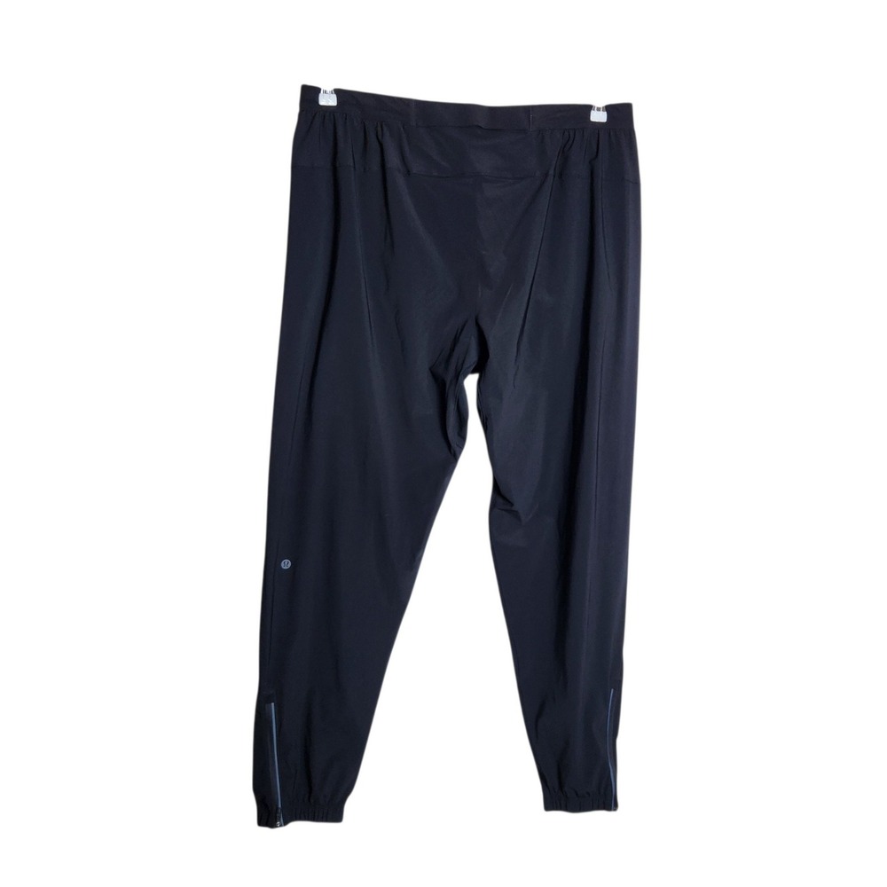 Lululemon Jogger Mens XXL Black Running Training Pants Zipper Cuffs